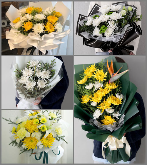 湖北黄冈市黄梅县独山镇骑龙村白事花束代送